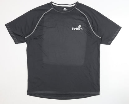 Tee Jays Men's Black XL Sports T-Shirt