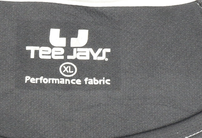 Tee Jays Men's Black XL Sports T-Shirt
