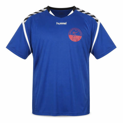 Mens UK Size XL Hummel Blue Football T-Shirt