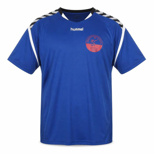 Mens UK Size XL Hummel Blue Football T-Shirt