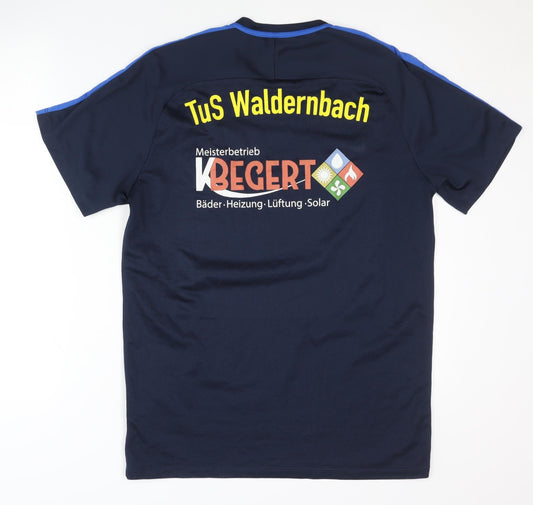 Nike Men's Blue Jersey T-Shirt Size L