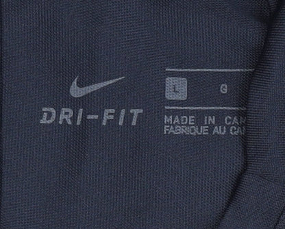 Nike Men's Blue Jersey T-Shirt Size L