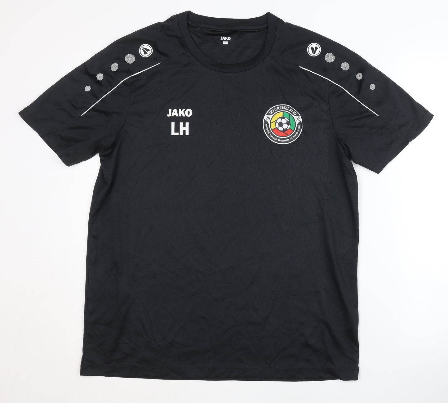 JAKO Men's Black Football T-Shirt L