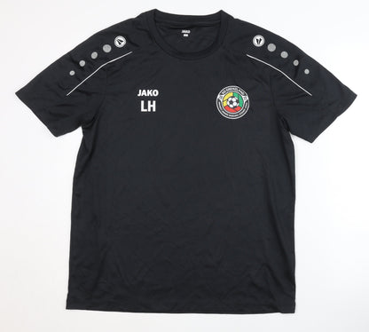 JAKO Men's Black Football T-Shirt L
