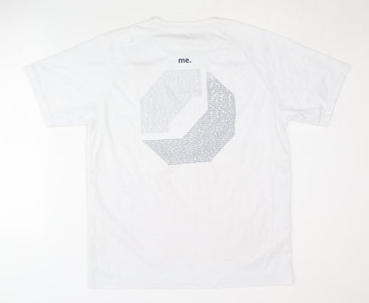 Fruit of the Loom Men's White L T-Shirt Graphic Print