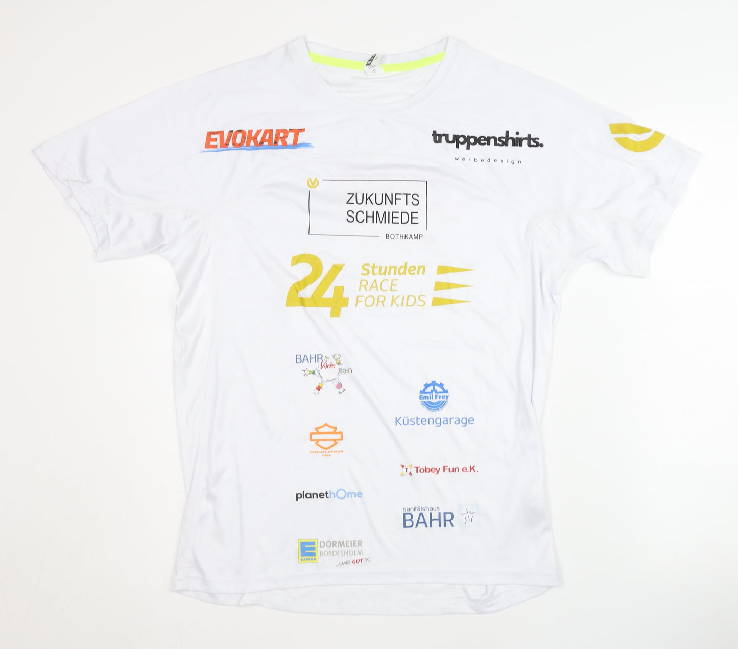 Roly Sport Unisex White Active T-Shirt M