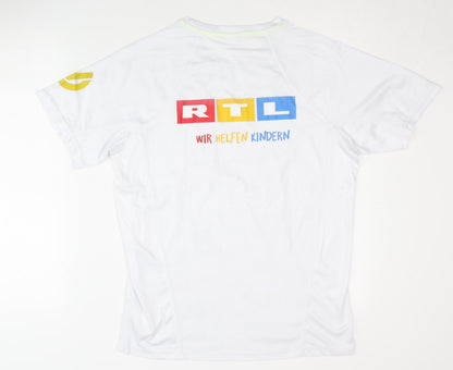 Roly Sport Unisex White Active T-Shirt M
