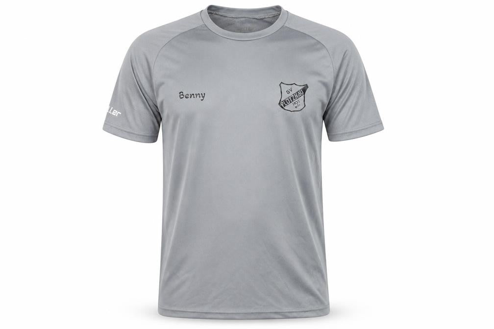 Mens UK Size M Saller Grey Football T-Shirt