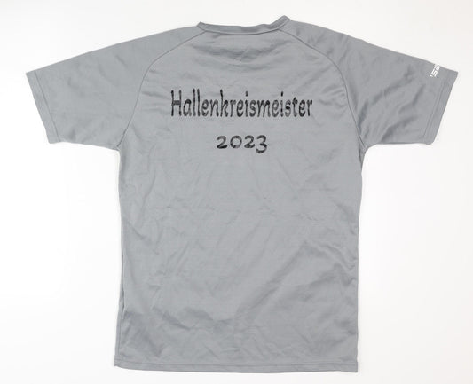 Saller Men's Grey Football Jersey T-Shirt