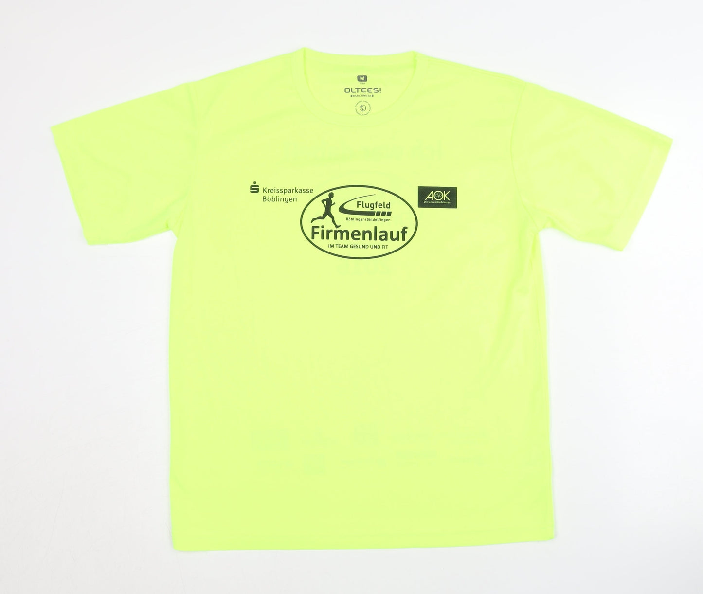 Oltees Unisex Green Running T-Shirt M