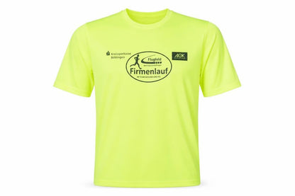 Front view of Oltees unisex green running t-shirt m
