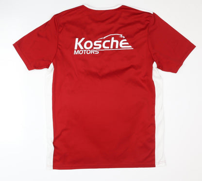 Adidas Men's Red Football Jersey - Size L