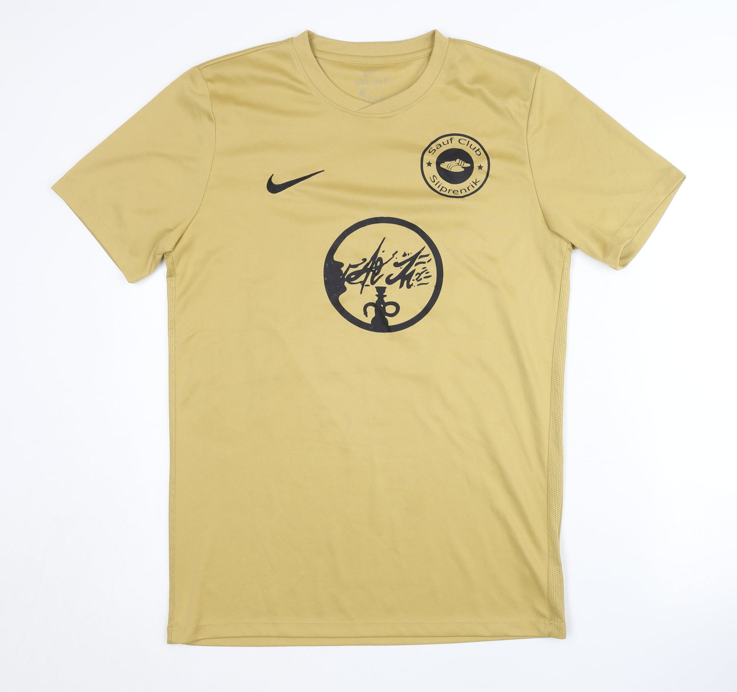 Nike Men's Gold T-Shirt L Jersey for Gym & Training