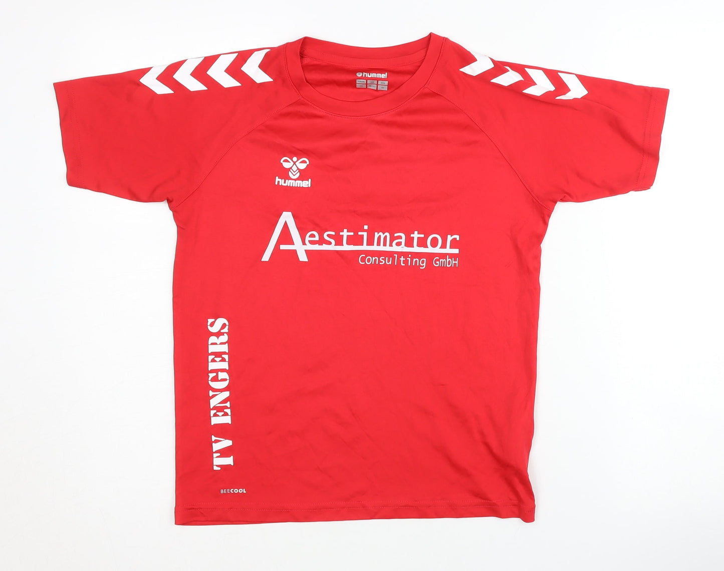 Hummel Boys Red Handball T-Shirt, All Seasons, Size 9-10