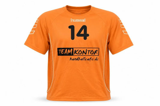 Mens UK Size L Hummel Orange Handball T-Shirt