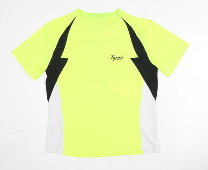 Tyron Unisex Yellow Running T-Shirt, Size S