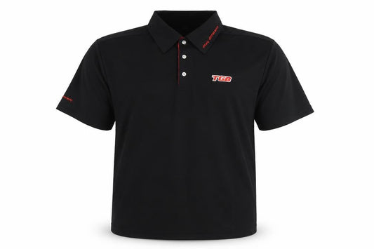 TGB Men's Black Polo Shirt 2XL Embroidered Logo