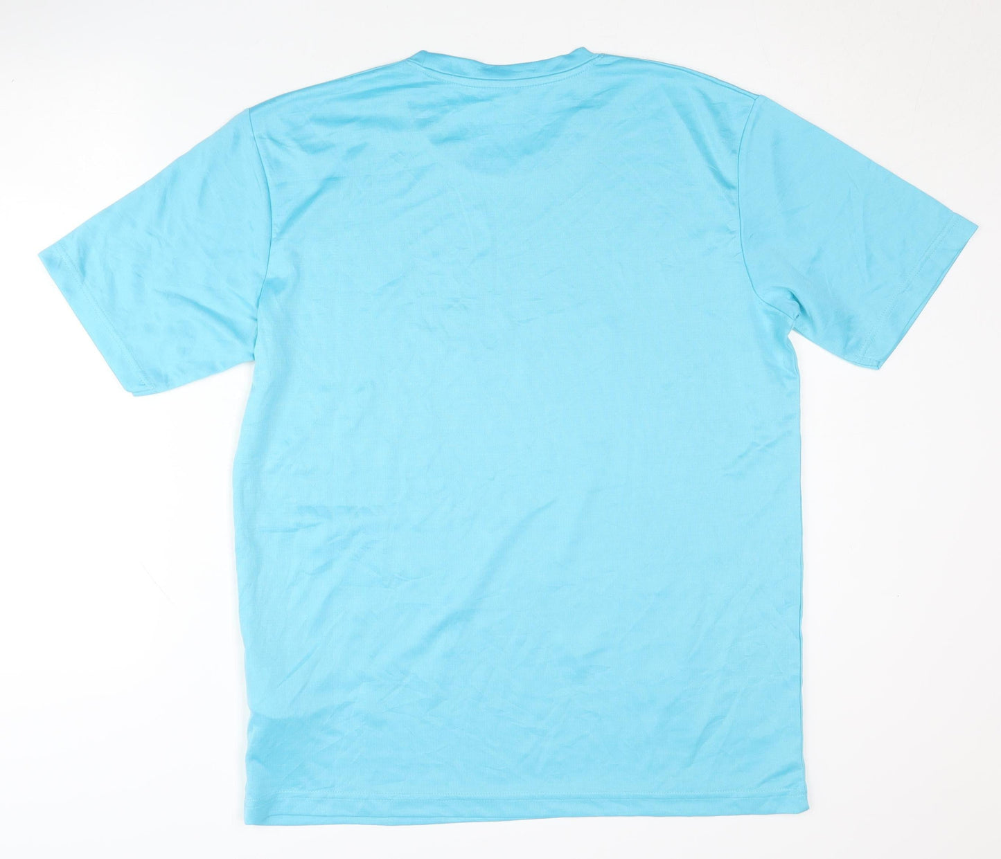Wolt Men's Blue T-Shirt, Logo, Size L, Activewear