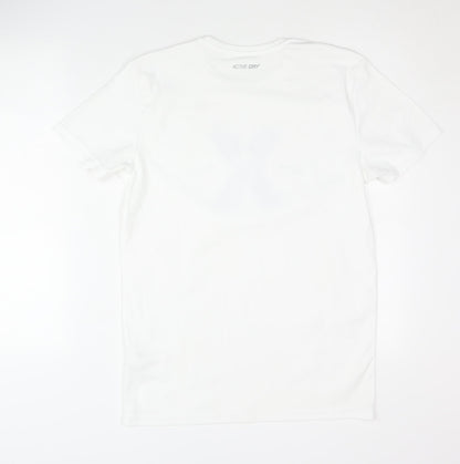Stedman Men's White Crew Neck T-Shirt M
