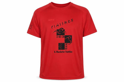Mens UK Size L JAKO Red Triathlon T-Shirt