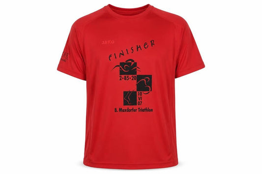 Mens UK Size L JAKO Red Triathlon T-Shirt