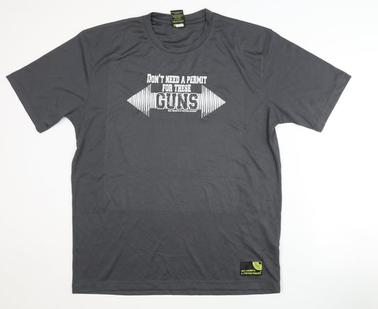 Sex Weights & Protein Shakes Men’s Grey XL T-Shirt
