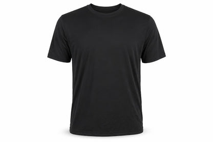 Front view of Neutral Men's Black Medium Basic T-Shirt
