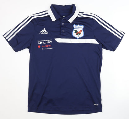 Adidas Men's Blue Medium Polo Shirt - Sports Jersey