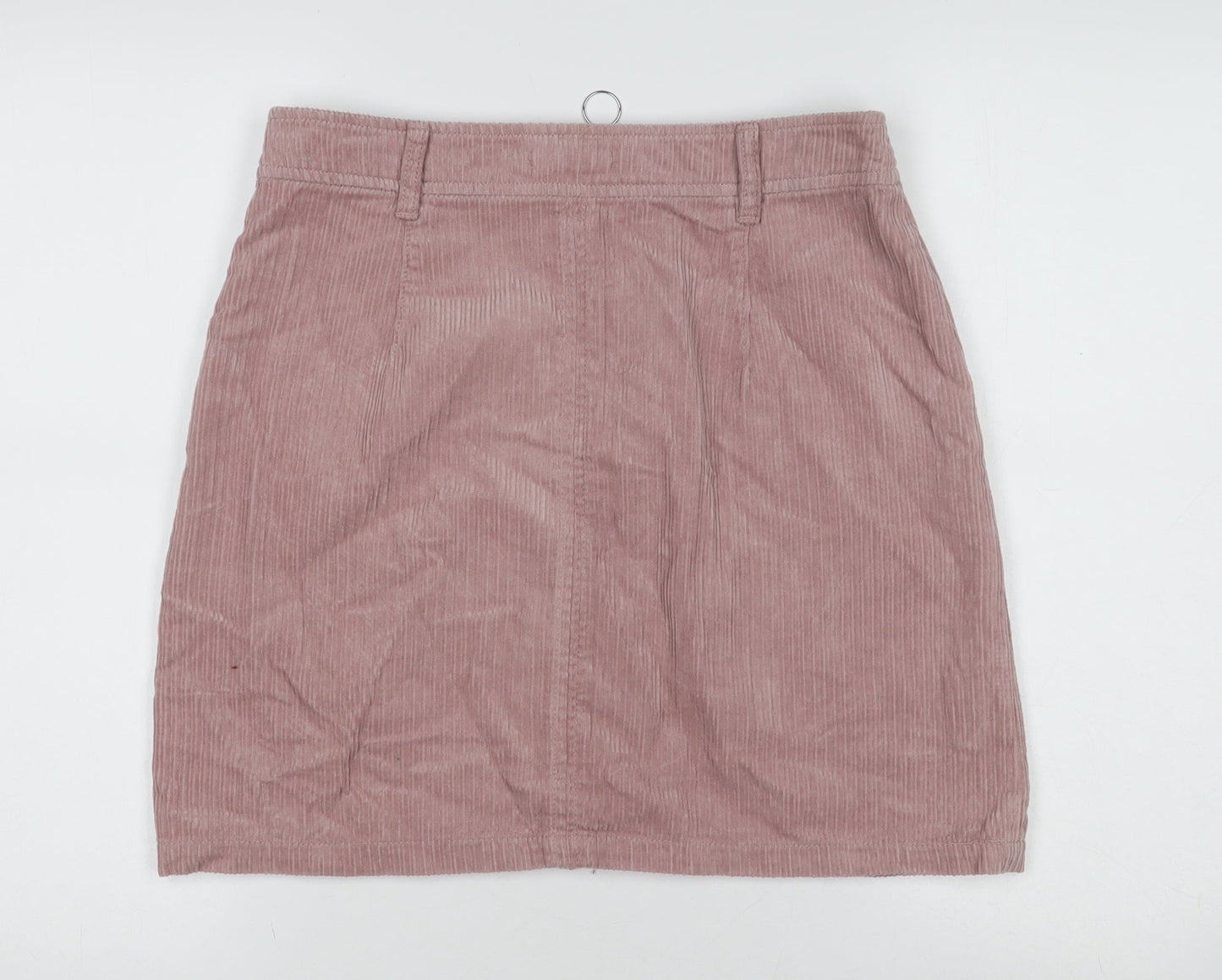 TU Women's Pink Corduroy Knee Length Skirt Size 10
