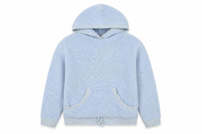 Gap Boys Blue Bouclé Hoodie, 2XL Pullover, Casual Wear