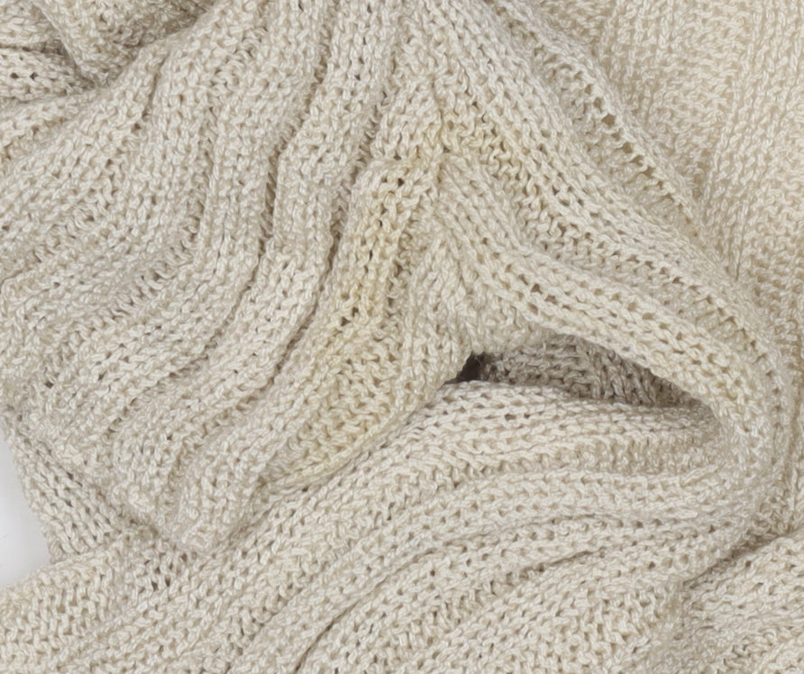 Womens UK Size S PRETTYLITTLETHING Beige Cardigan Jumper