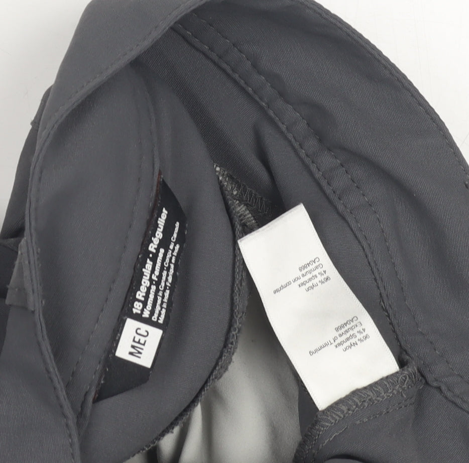 MEC Women's Grey Convertible Trousers - Size 18