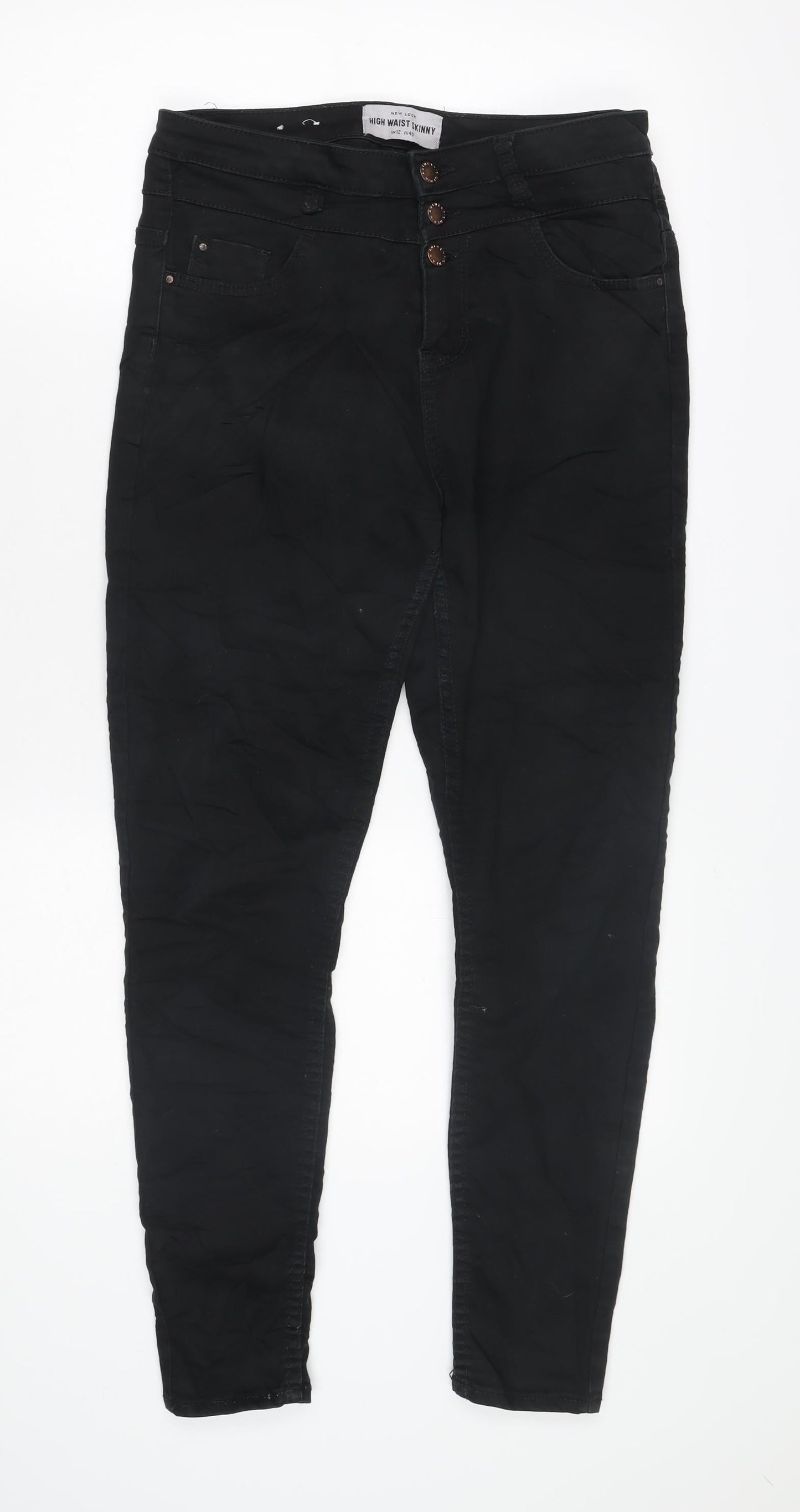 Womens UK Size S Marks and Spencer Slim Fit Skinny Black Jeans