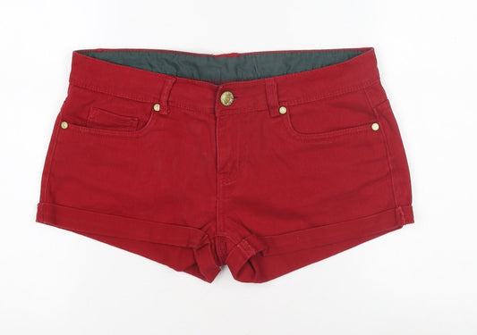 Denim Co Women's Red Shorts Size 10, Casual Summer Style