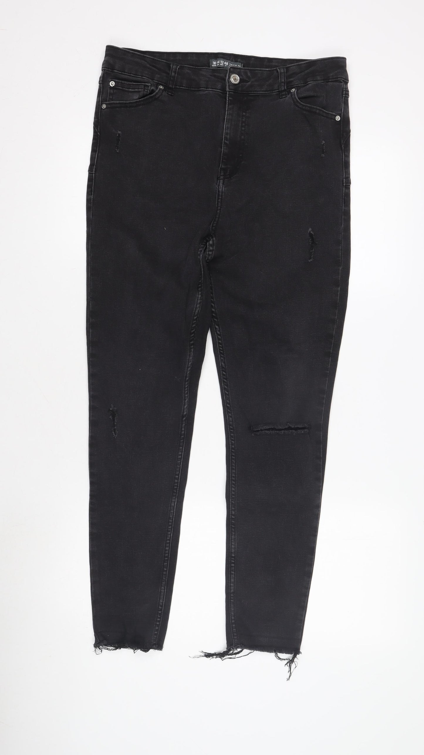 Denim Co. Women's Black Skinny Jeans Size 16