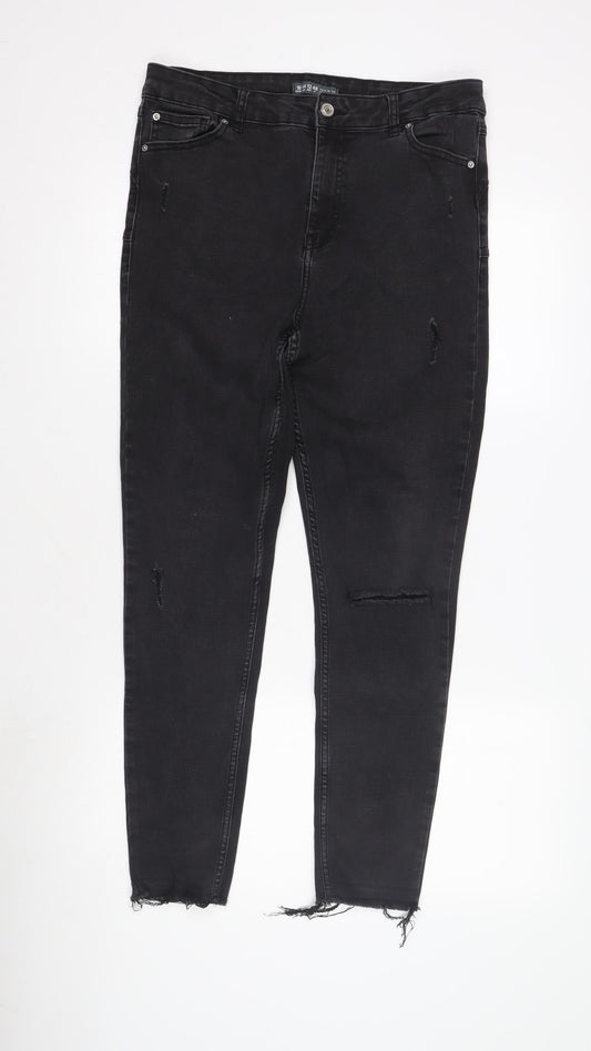 Denim Co. Women's Black Skinny Jeans Size 16