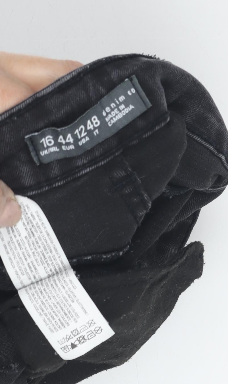 Denim Co. Women's Black Skinny Jeans Size 16