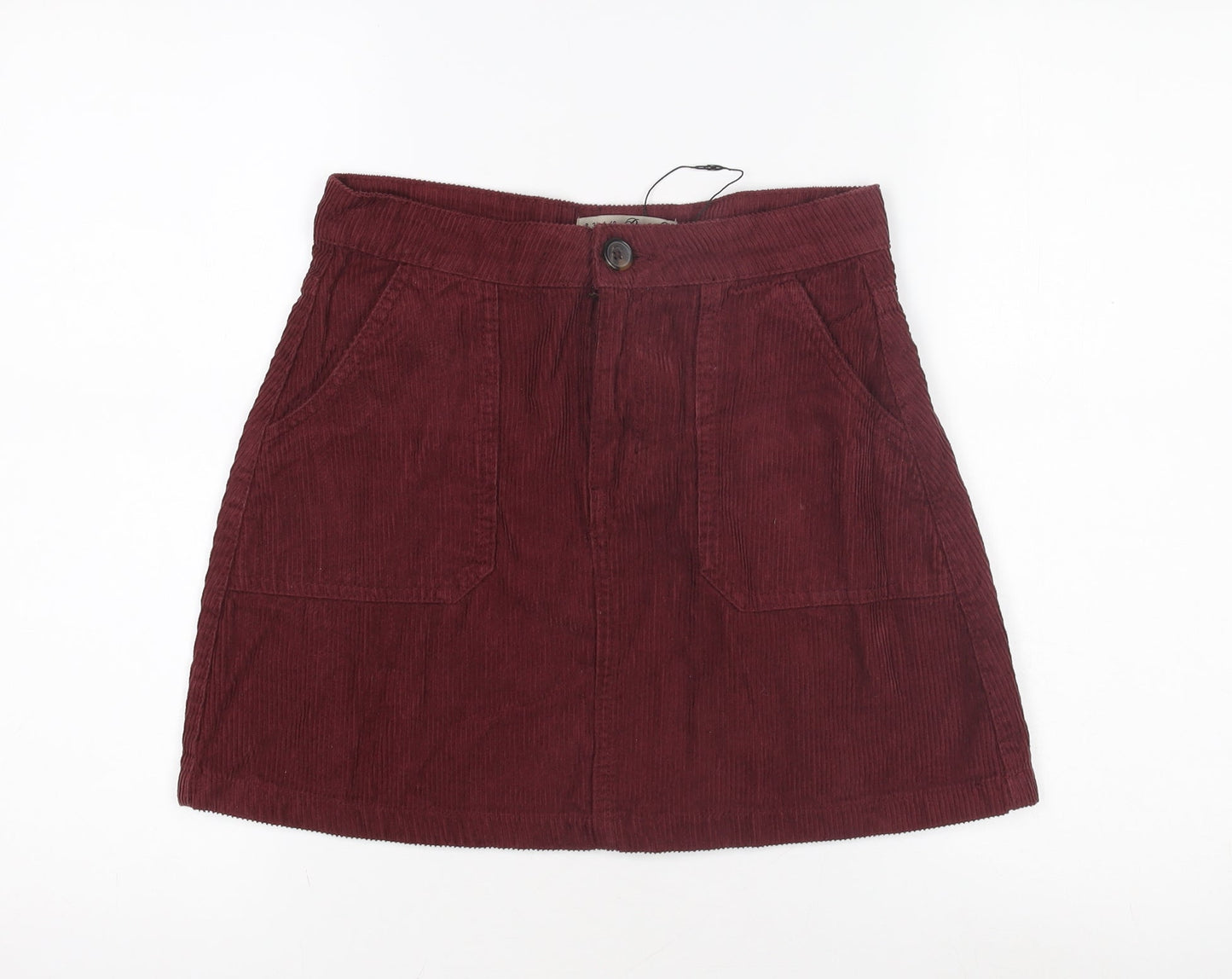 Womens UK Size 8 Denim Co. Mini Corduroy Skirt