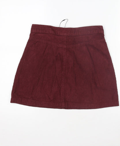 Womens UK Size 8 Denim Co. Mini Corduroy Skirt