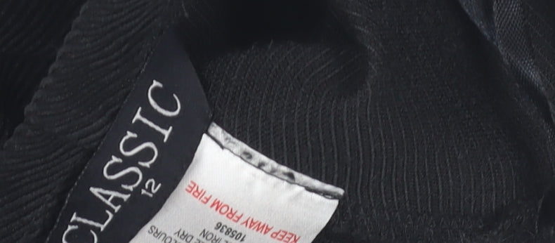 Classic Women's Black Flare Skirt Size 12