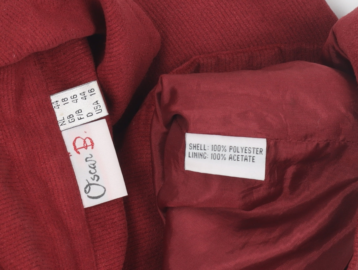 Womens UK Size 18 Oscar B Red Gilet