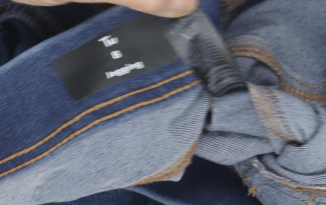 Tu Women's Blue Jegging 8 Elastic Waist Denim