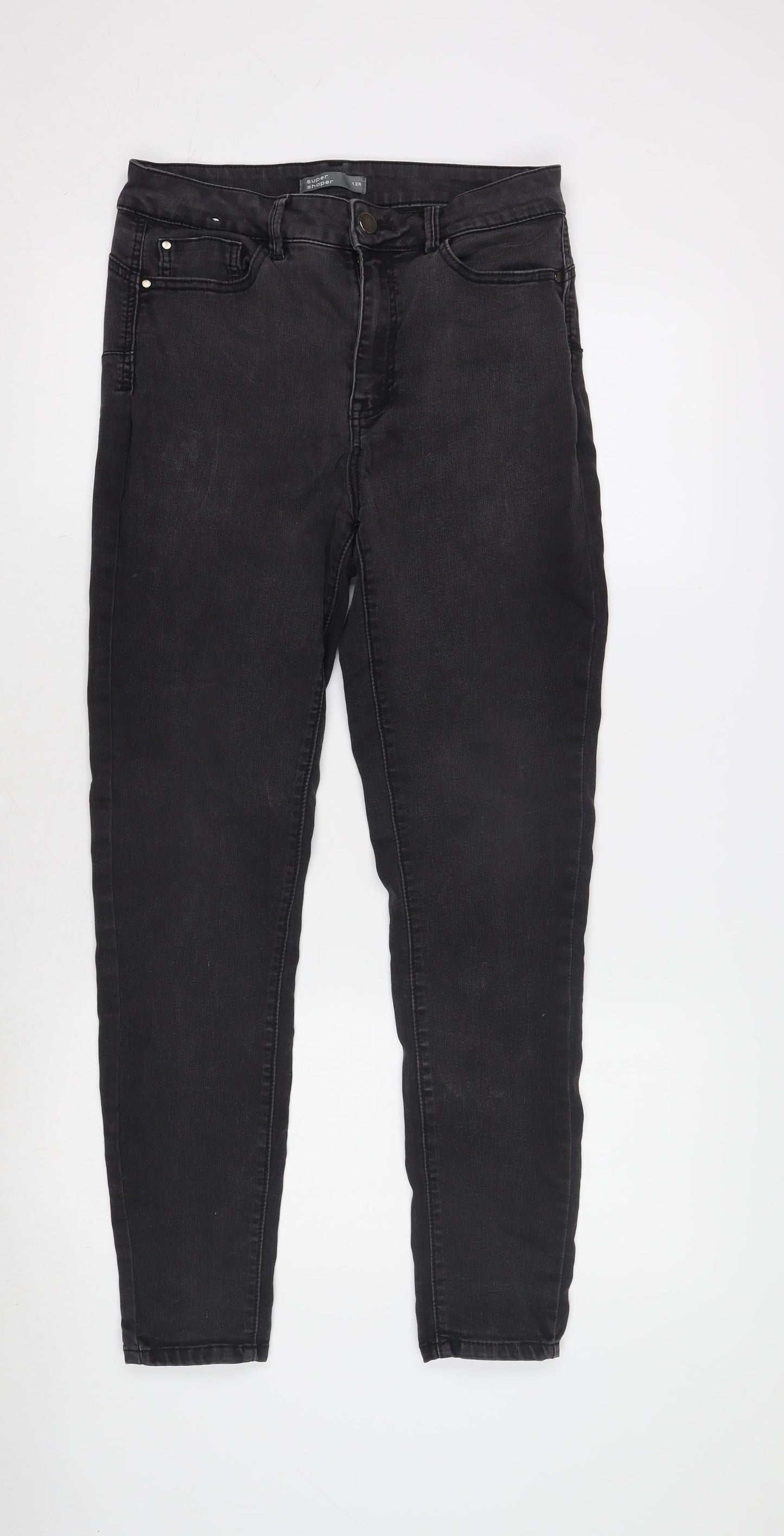 Nutmeg Women's Black Skinny Jeans Size 12