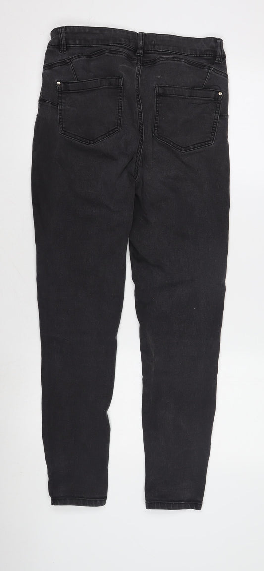 Nutmeg Women's Black Skinny Jeans Size 12