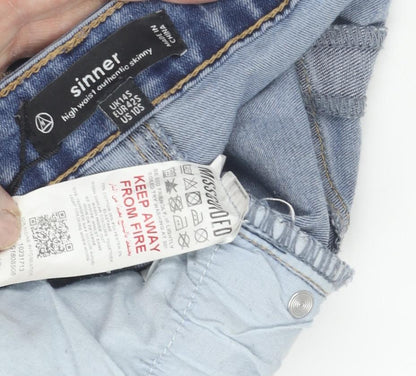 Sinner Women's Blue Skinny Jeans Size 14