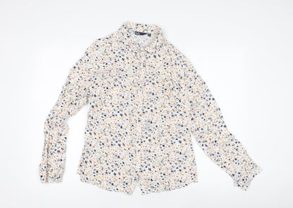 Womens UK Size 14 Isle Multicoloured Basic Blouse