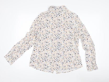Womens UK Size 14 Isle Multicoloured Basic Blouse