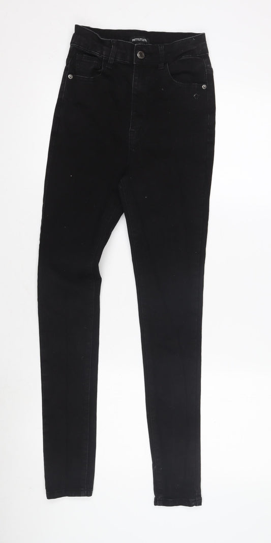 PrettyLittleThing Women's Black Skinny Jeans, Size S