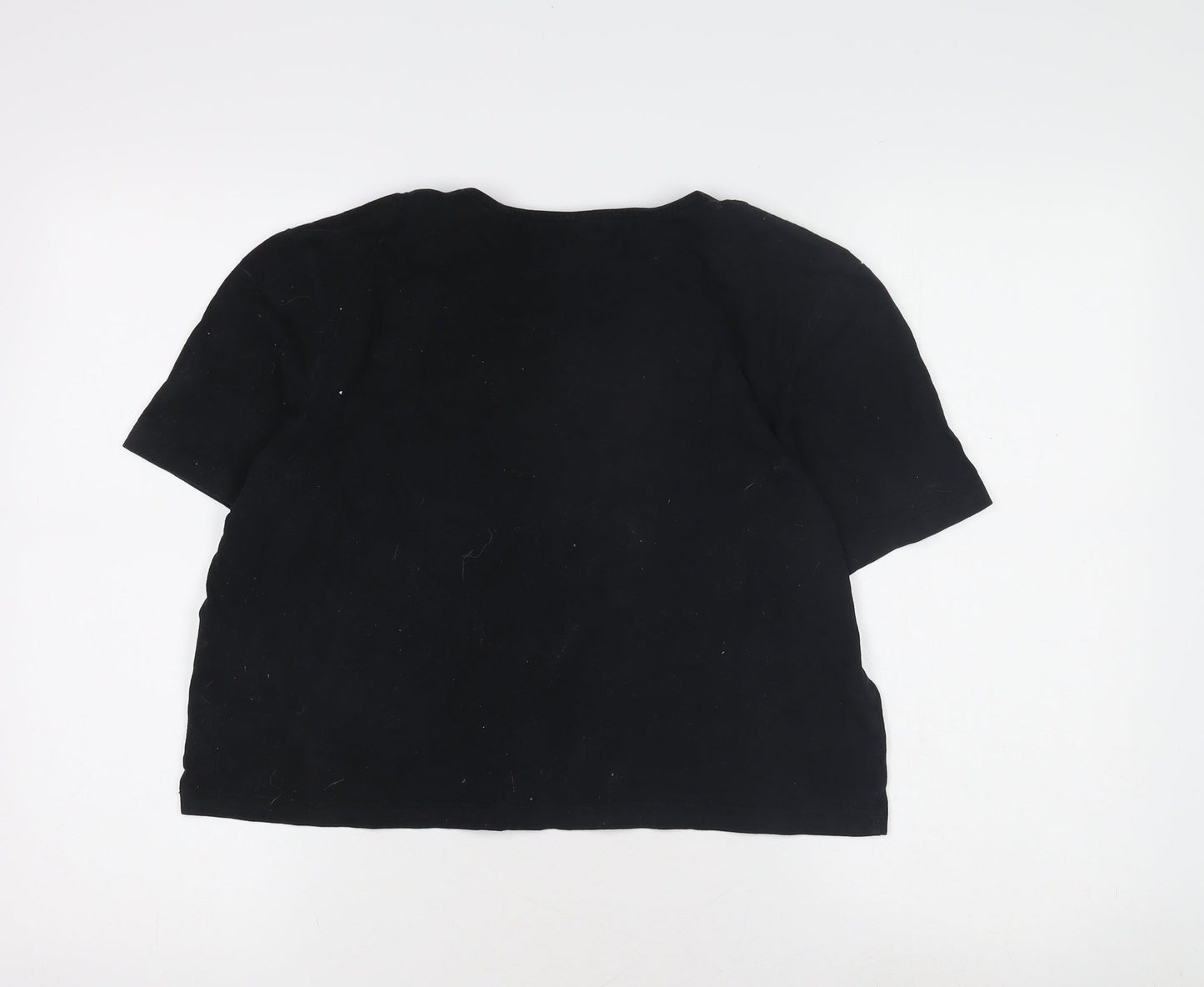 Womens UK Size M Superdry Black Basic T-Shirt