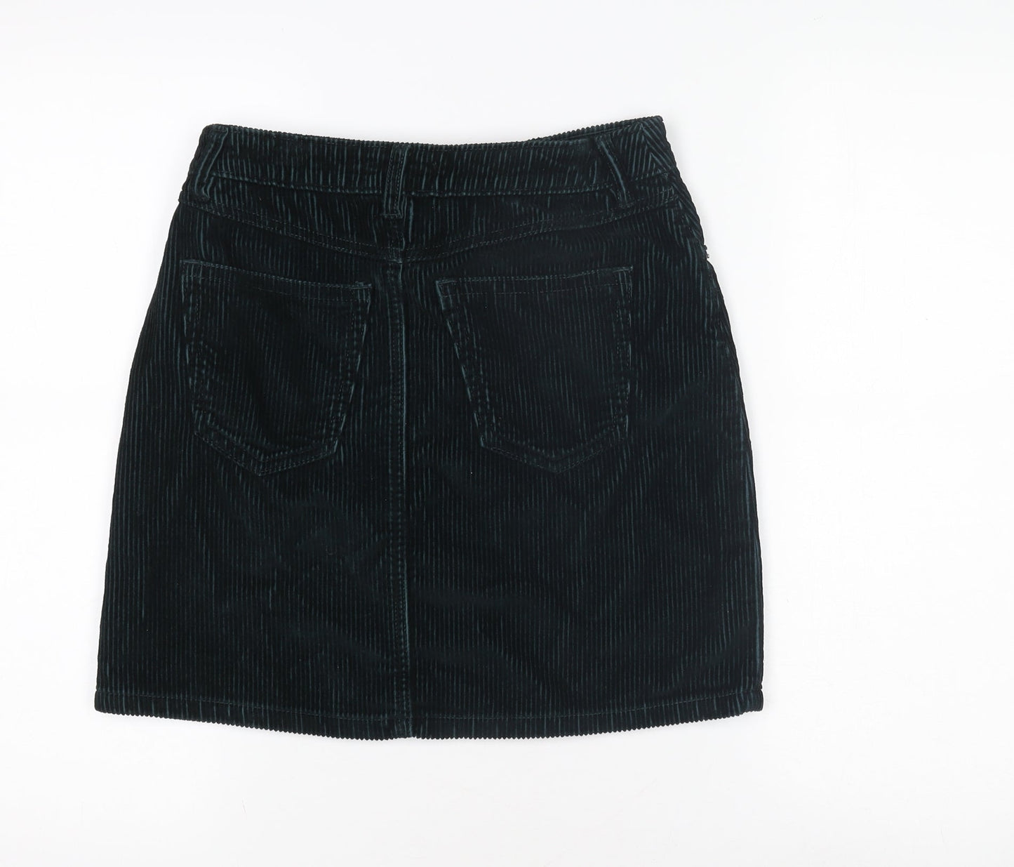 F&F Women's Black Corduroy Skirt Size 6 Casual